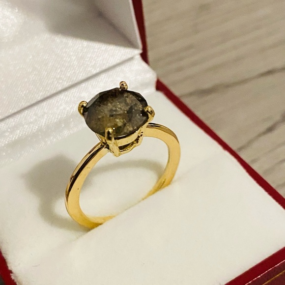 3.65 carats diamond 18k gold solitaire ring - Picture 4 of 5